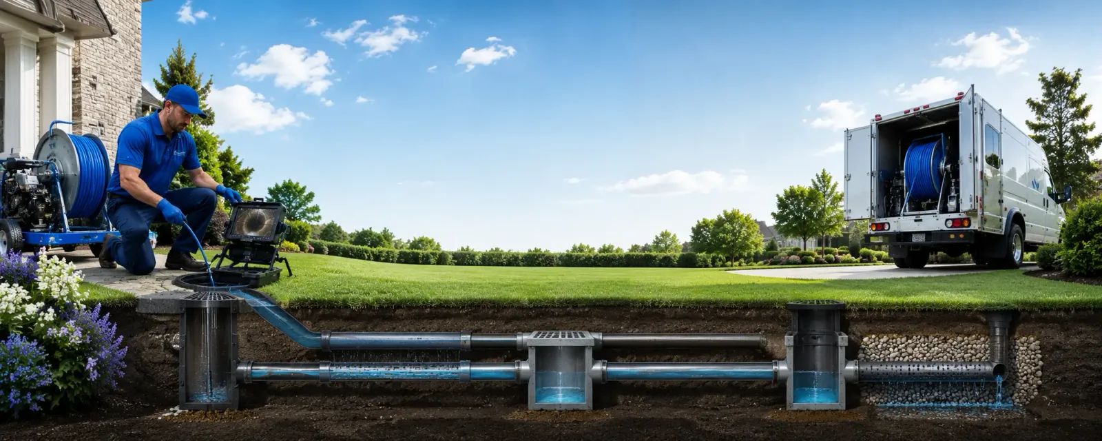 Outdoor drain cleaning information for Cambridge, NY